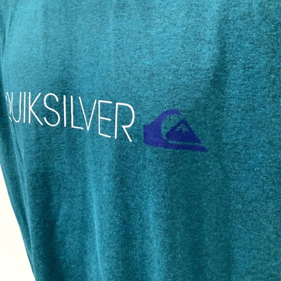 Men's Quicksilver T-shirt Green/Teal Size Large - Picture 3 of 6